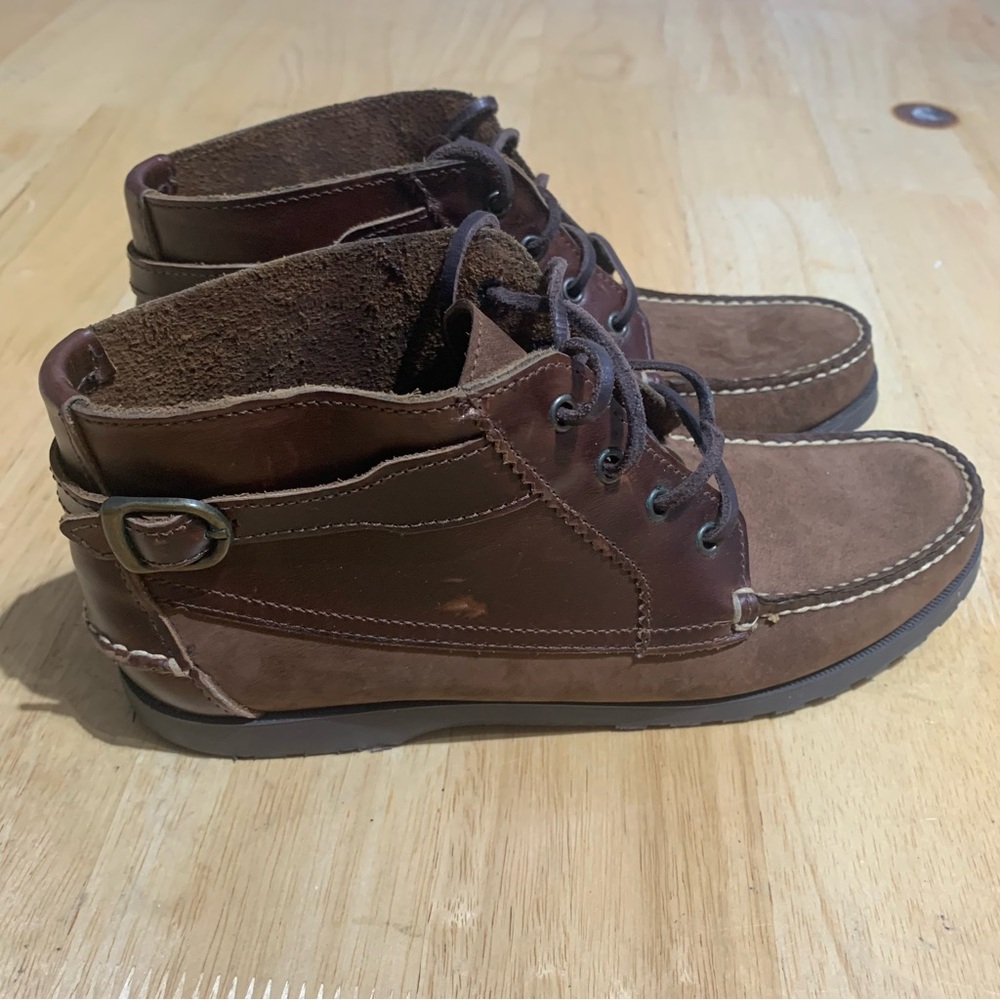 Talbots Brown Women Leather Mini‎ Boots. Size 8.5N 1162594S